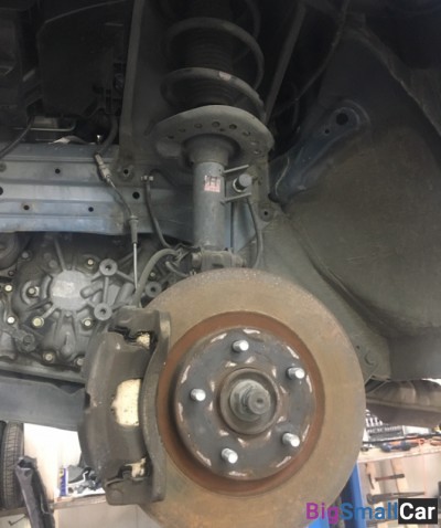 Nissan x-trail 2006-2014 стойка левая в сборе