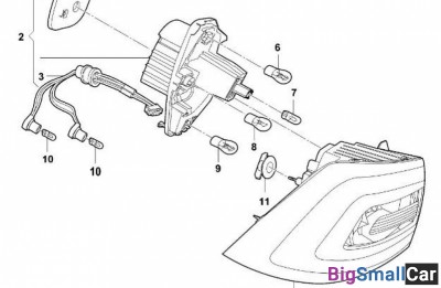 Фонарь diamond 912893 Правый хэтчбек - купить Адлере