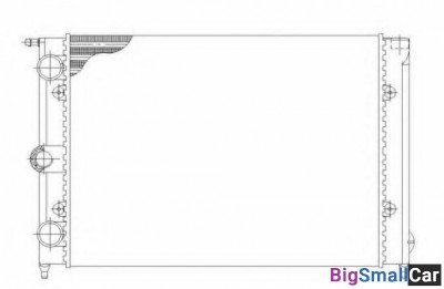 Радиатор охлаждения AVA quality cooling VWA2039 43 - купить Адлере