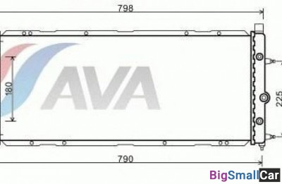 Радиатор охлаждения patron PRS3246 720 X 380 33мм - купить Адлере
