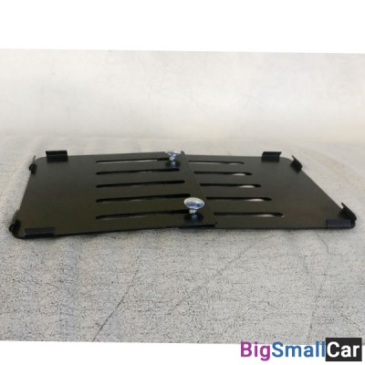 Рамка под номер металл 190x145 black 5129