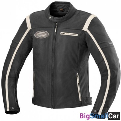 Куртка кожа IXS SHAWN 52 blk/wh X73714-038-52 - купить Адлере