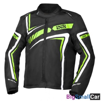 Куртка текстиль IXS Sport Jacket RS-400 ST blk/green 2XL X56042-371-2XL - купить Адлере