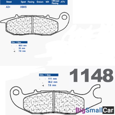 Тормозные колодки CL 1148XBK5 - купить Адлере